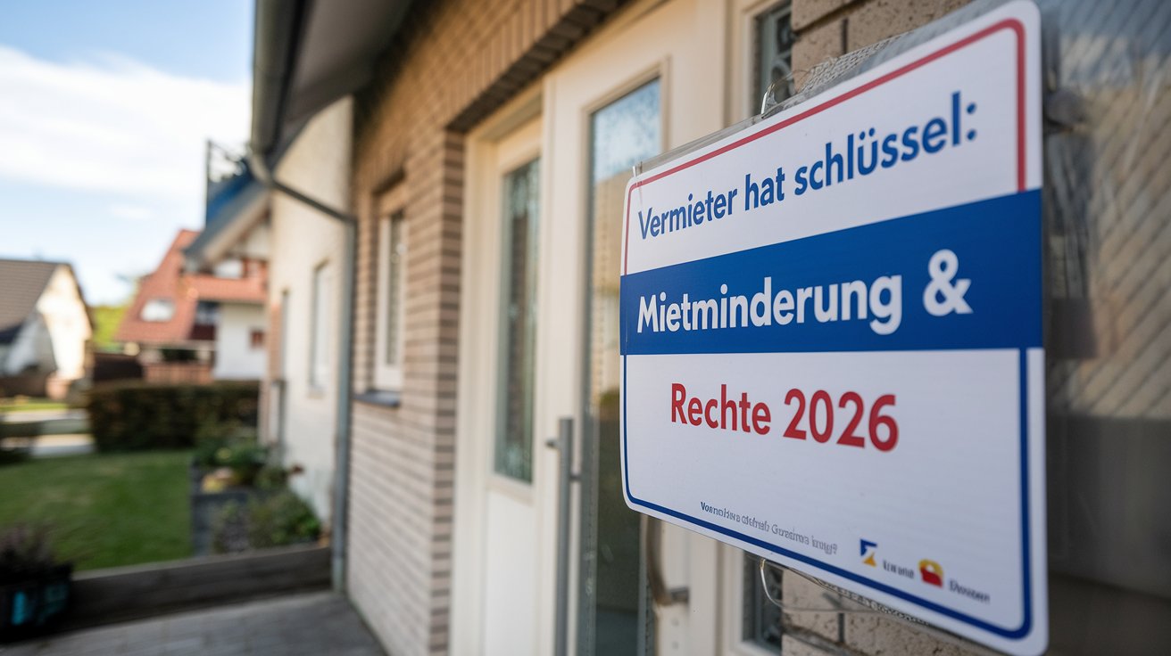 Vermieter hat Schlüssel: Mietminderung & Rechte 2026